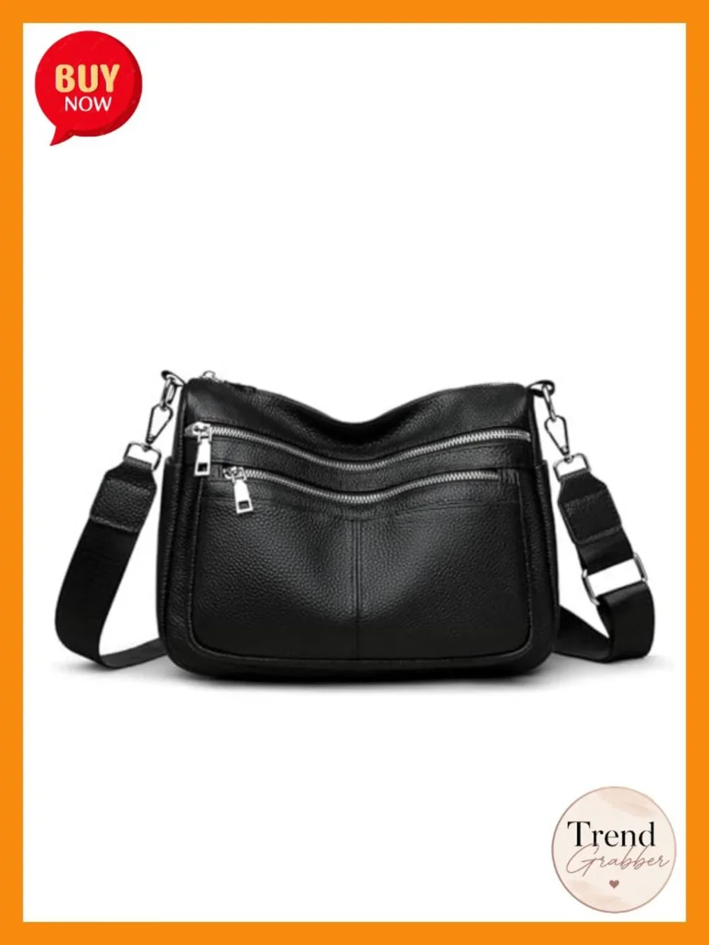 Genuine Leather Hobo Bag Large Crossbody Shoulder Bag with Pockets